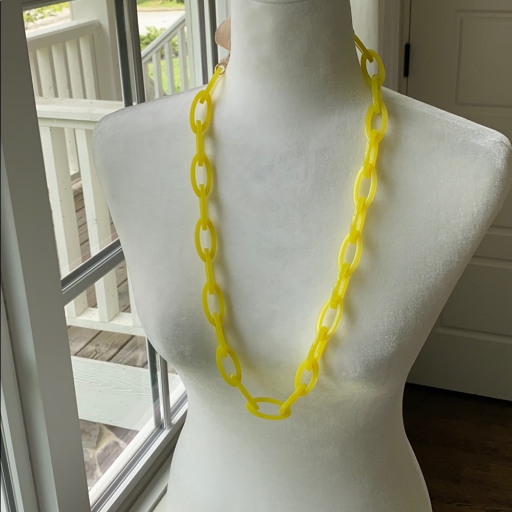 J Crew Acrylic Link Necklace